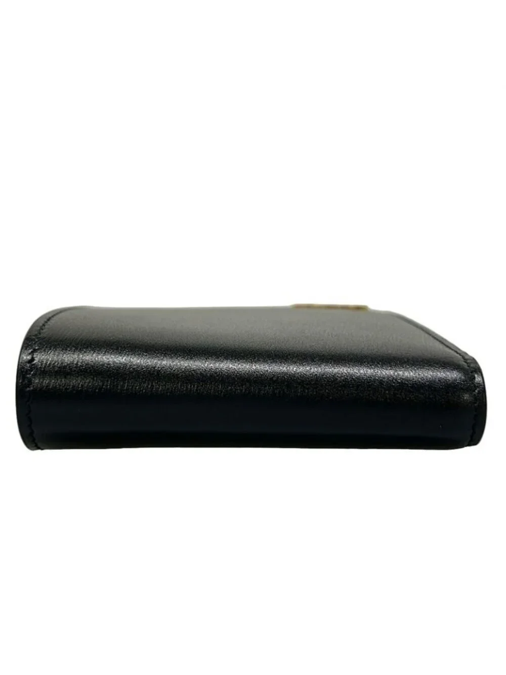 Saint Laurent Paris Bifold Wallet Black Gold Ysllogo Leather - Picture 9 of 12